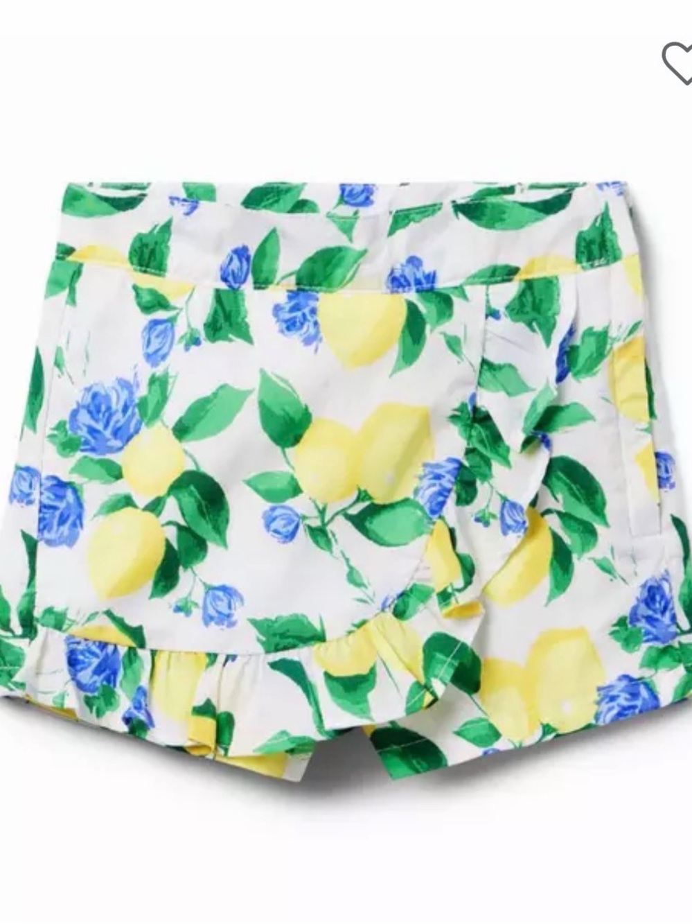 Janie and Jack Lemon Print Shorts - Yellow, Green & Blue